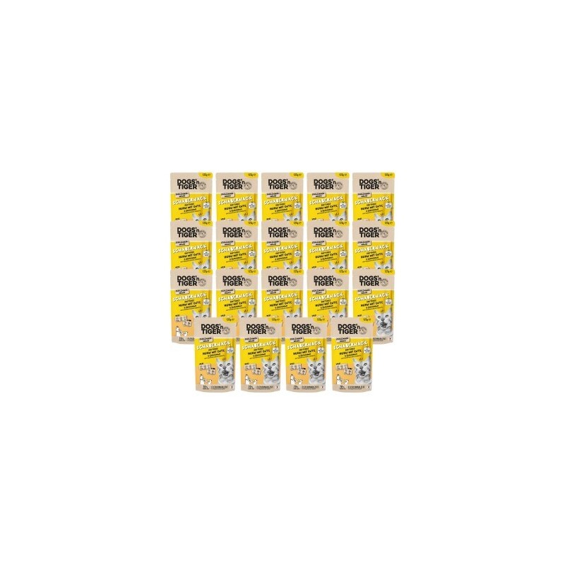 Dogs'n Tiger Adult Nassfutter Katze, Schabernack, Huhn mit Ente & Zucchini, 24x 125g
