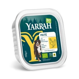 Yarrah Bio Nassfutter Adult Pastete 12x150 g Huhn mit Meeresalgen