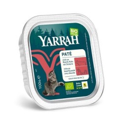 Yarrah Adult Bio Bröckchen in Soße 16x100 g Huhn & Rind