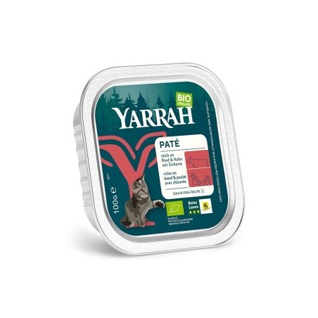 Yarrah Adult Bio Bröckchen in Soße 16x100 g Huhn & Rind