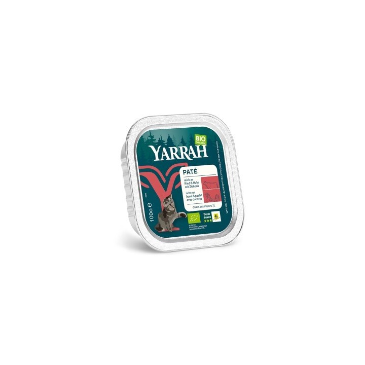 Yarrah Adult Bio Bröckchen in Soße 16x100 g Huhn & Rind