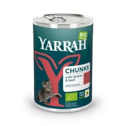 Yarrah Adult Bio Bröckchen 12x405 g Huhn & Rind