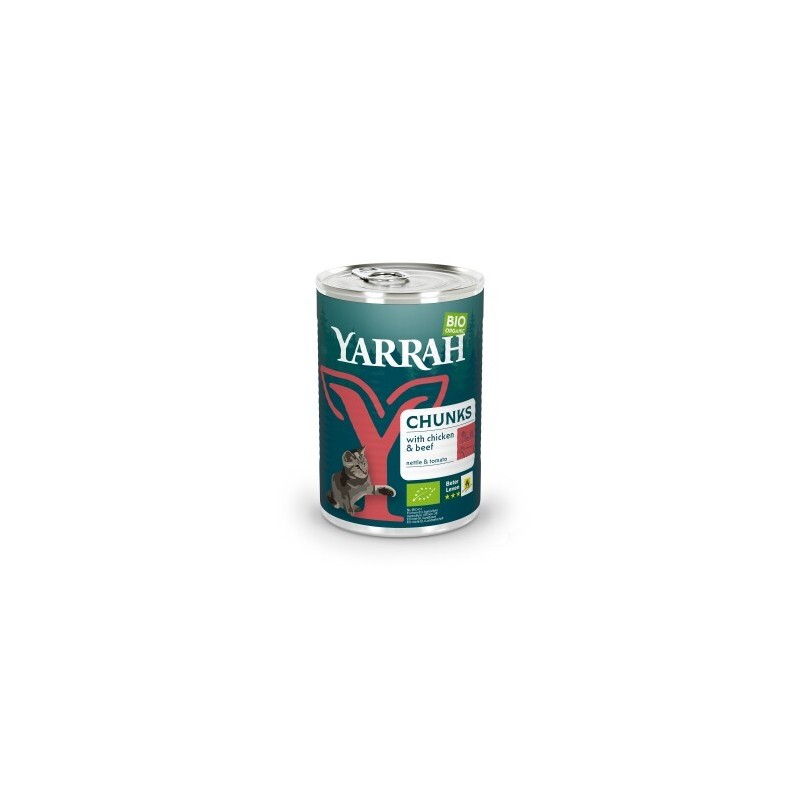 Yarrah Adult Bio Bröckchen 12x405 g Huhn & Rind