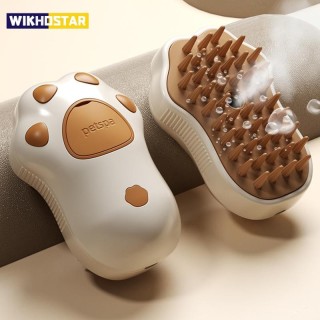 3 in 1 Dampfbürste für Haustiere, Hundebürste, Katzendampfbürste, elektrischer Spray, Katzenhaarbürste, Kamm, Massage, Hausti