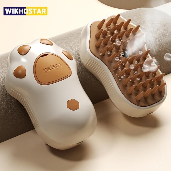 3 in 1 Dampfbürste für Haustiere, Hundebürste, Katzendampfbürste, elektrischer Spray, Katzenhaarbürste, Kamm, Massage, Hausti
