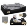 Wasserdichtes und langlebiges Hundebett PRESTIGE SML XL XXL S - 55/45 cm schlachtschiff grau
