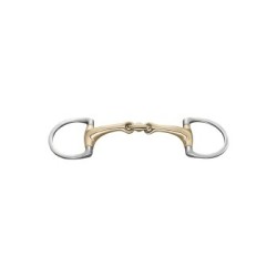 Sprenger Olivenkopfgebiss Dynamic RS Sensogan mit D-förmigem Ring doppelt gebrochen 1,4 cm 11,5 cm