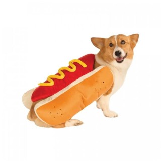 Bristol Novelty Hot Dog Kostüm XL braun/rot