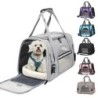 Hundetragetasche mit dickem Baumwollkissen, Haustier-Flugrucksack, Anti-Erstickungsschutz, tragbare Reisetasche, Haustier-Hun
