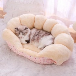 Katzenbett Winter Warm Haustierbedarf Korb Häuser Zubehör Alle Zubehör Hundematte Kissen Kätzchen Sachen Welpenartikel Betten