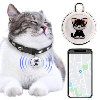 Smart GPS Tracker für Katzen und Hunde, GPS-Tracker für Haustiere, Mini, wasserdichtes GPS-Tracker-Halsband für Android und i