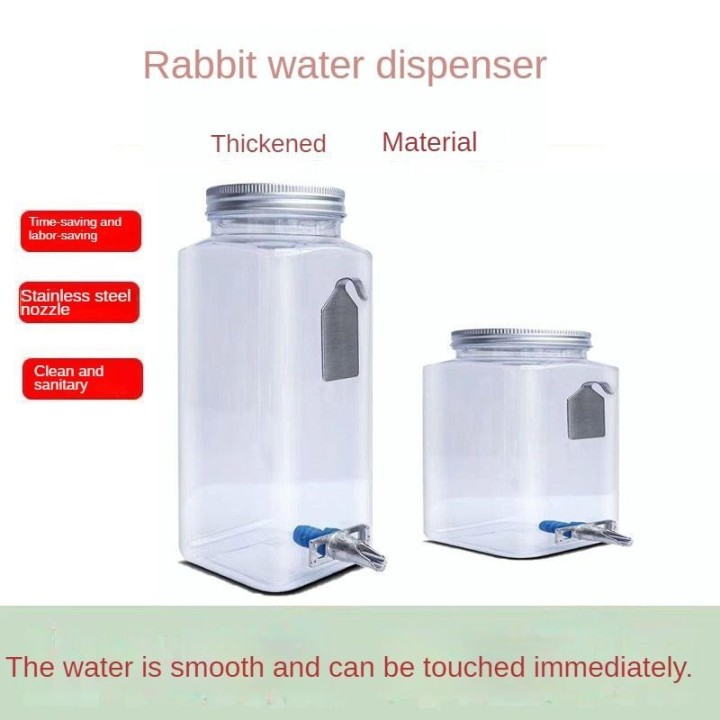 Kaninchen-Trinkbrunnen, Trinkflasche, Wasserspender, Trinkausrüstung, Kaninchen-Wasserschale, Trinkwasser-Kaninchen-Trinkbox