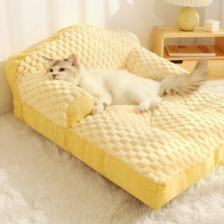 Katzennest Winter Warme halbgeschlossene Matratze Abnehmbarer und waschbarer Zwinger Vier Jahreszeiten Universelle Katzenmatt
