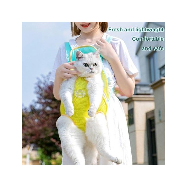 Tragerucksack für Haustiere, verstellbar, Vordertragerucksack für Haustiere, Beine heraus, Reisetasche für kleine und mittelg