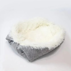 Zusammenklappbare Hundehütte mit doppeltem Verwendungszweck, waschbar, universelle Katzenhütte, Haustierdecke, Nest, kleine H