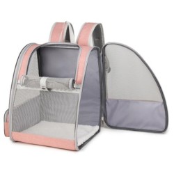 Tragerucksack für Katzen und Hunde, faltbarer Tragerucksack für Haustiere mit Matte, tragbarer, atmungsaktiver Rucksack für H