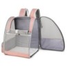 Tragerucksack für Katzen und Hunde, faltbarer Tragerucksack für Haustiere mit Matte, tragbarer, atmungsaktiver Rucksack für H