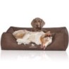 Knuffelwuff Hundebett Scottsdale aus Kunstleder braun XL