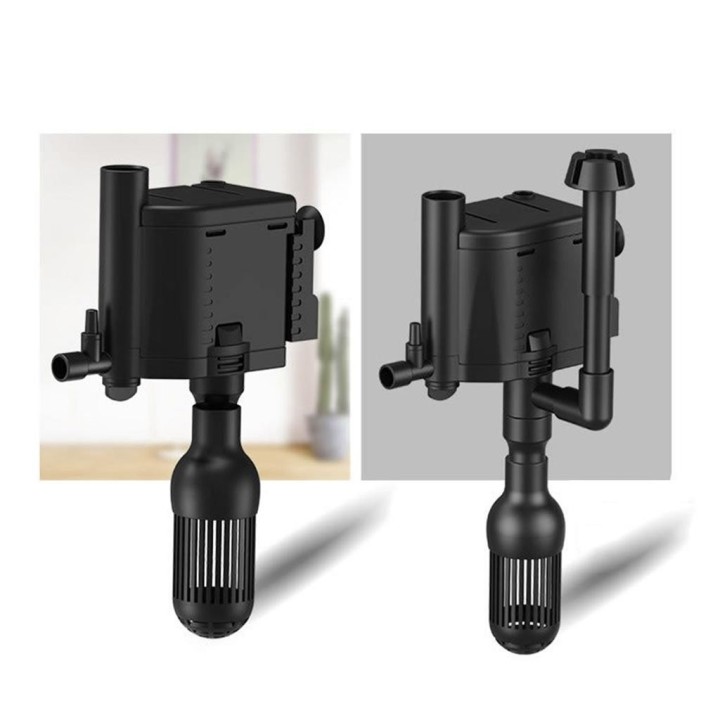 Drei-in-eins-Wasserpumpe Ölfilmfilter Wasserreiniger Fischtanks Skimmer Ölteppichentferner Teil Aquariumfilter