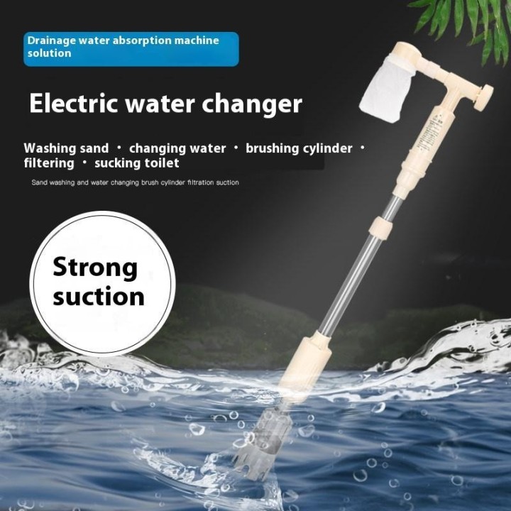 100-240 V Elektrische Aquarium-Wasserwechselpumpe für Aquarien, Reinigungswerkzeug für Aquarien, Wasserwechsler, Kiesreiniger