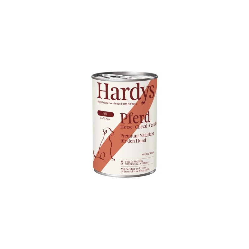 Hardys Nassfutter Hund Pur Adult Pferd 6x400 g