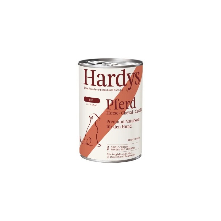 Hardys Nassfutter Hund Pur Adult Pferd 6x400 g