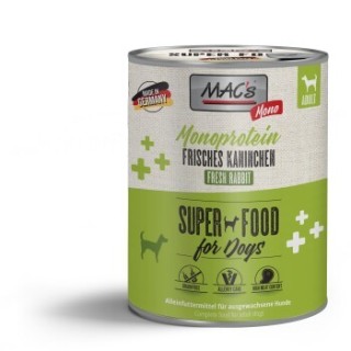 MAC's Nassfutter Hund Monoprotein Adult Kaninchen 6x800 g