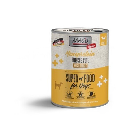 MAC's Nassfutter Hund Monoprotein Adult Pute 6x800 g