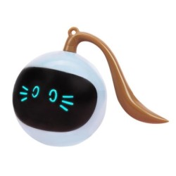 Interaktives Katzenballspielzeug per USB wiederaufladbar, automatischer Rollball für Hauskatzen, Haustier-Übungsspielzeug, in