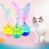 Haustier Smart Katzenspielzeug Elektrischer Tumbler Feder Automatisches selbstglückliches Katzen-Plattenspieler-Sound-Katzens