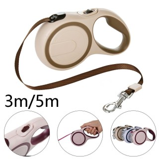 3 m 5 m Hundeleine für kleine und mittelgroße Hunde, Katzen, langlebig, für den Außenbereich, Wandern, einziehbar, automatisc