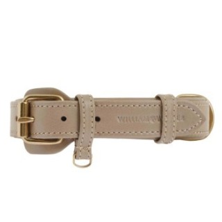 William Walker Hundehalsband Plain Sand L