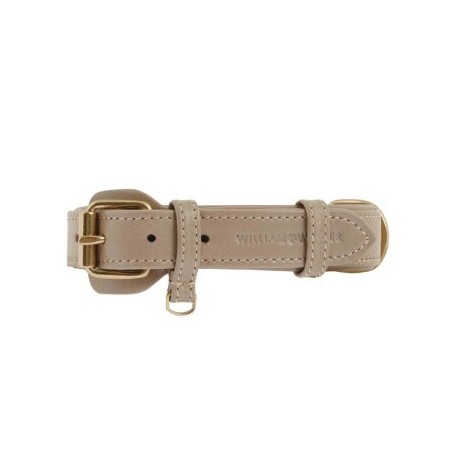 William Walker Hundehalsband Plain Sand L