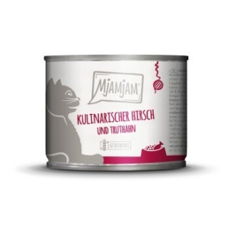 MjAMjAM Nassfutter Katze Adult 6x200 g Truthahn und Hirsch