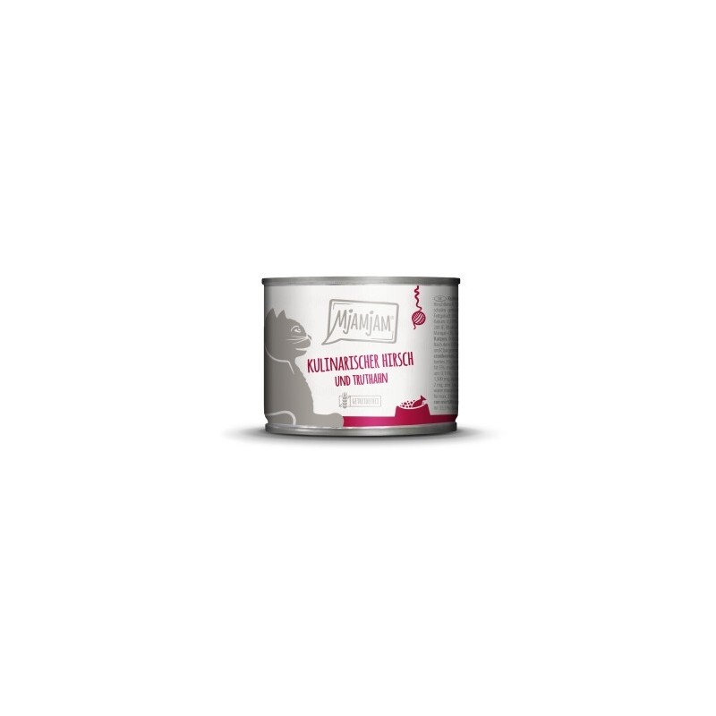MjAMjAM Nassfutter Katze Adult 6x200 g Truthahn und Hirsch