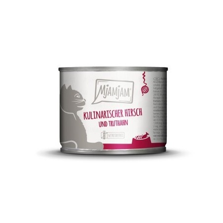 MjAMjAM Nassfutter Katze Adult 6x200 g Truthahn und Hirsch