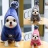 Neue weiche Haustierkleidung für Katzen und Hunde aus Fleece mit Kapuze, Haarballen-Mantel, Jacke für den Winter, für kleine