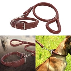 Hundehalsbänder Leder Haustier Hundemarke Halsband Leine Blei Einstellbar Für Kleine Mittel Große Hunde Pitbull Bulldog Mops