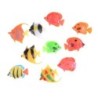 10 Stück bunte schöne Kunststoff kleine gefälschte Fische für Aquarium Dekoration 1