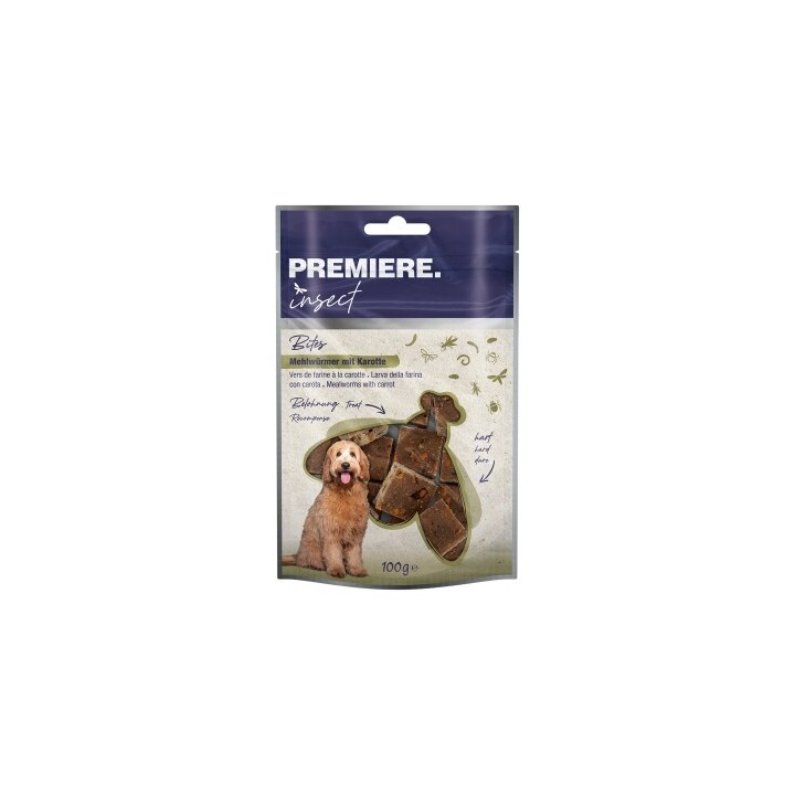 PREMIERE Insekt Snack Bites Mehlwürmer mit Karotte 100g