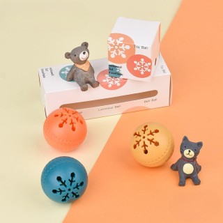 Heimtierbedarf Katzenspielzeugbälle Hundespielzeug Kleine Haustierspielzeugbälle Lustiges Katzenspielzeug Haustier-Schneefloc