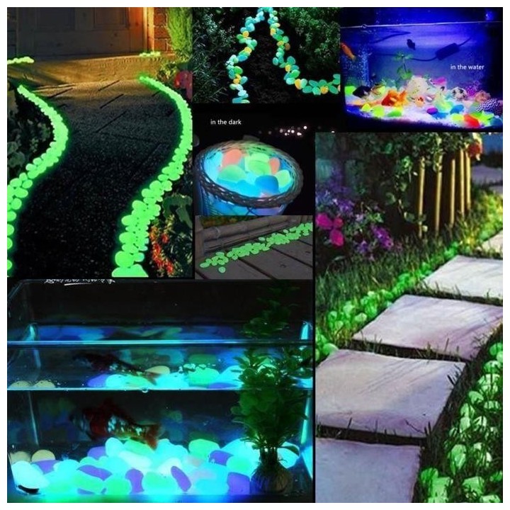 Galet Lumineux – Eli – Mehrfarbig – Dekoration für den Garten – Dekoration für das Aquarium – ungiftig