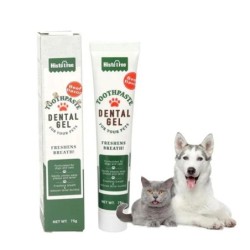 Haustier Hund Zahnpasta Reinigung liefert Vanille Rindfleisch Geschmack Haustier Katze Hund Zahnpasta