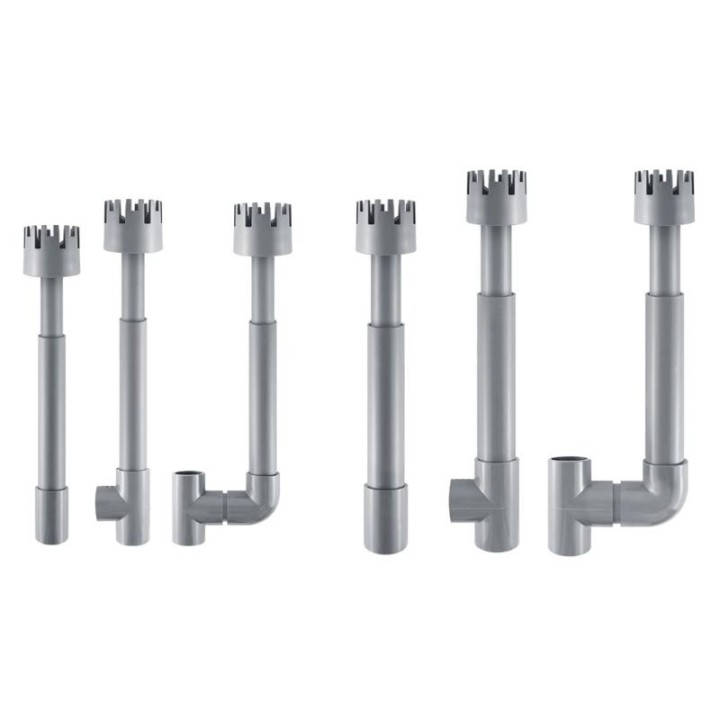 Fisch Reinigung Zubehör Kunststoff Transparent Rohr Spin Skimmer zu Reinigen Aquarien Wasser und Entfernen Öl Film X3UC throu