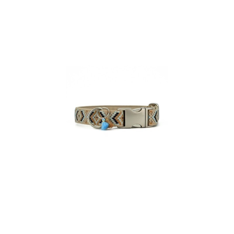 THE DOG IDEA Boho-Chic Halsband Mokka XS