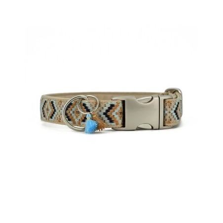 THE DOG IDEA Boho-Chic Halsband Mokka XS