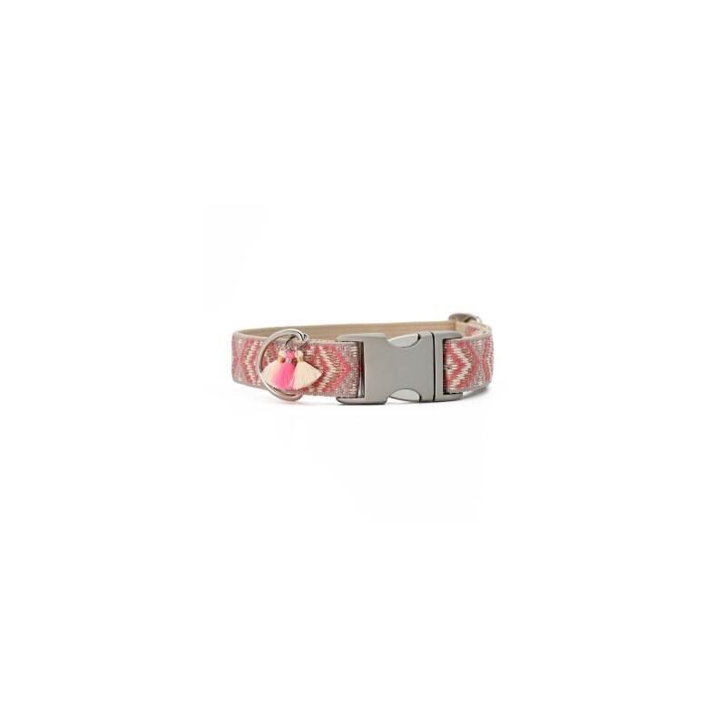 THE DOG IDEA Boho-Chic Halsband Coral S