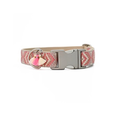THE DOG IDEA Boho-Chic Halsband Coral S
