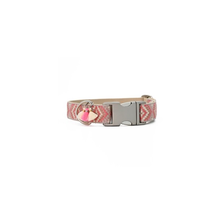THE DOG IDEA Boho-Chic Halsband Coral S