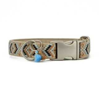 THE DOG IDEA Boho-Chic Halsband Mokka M